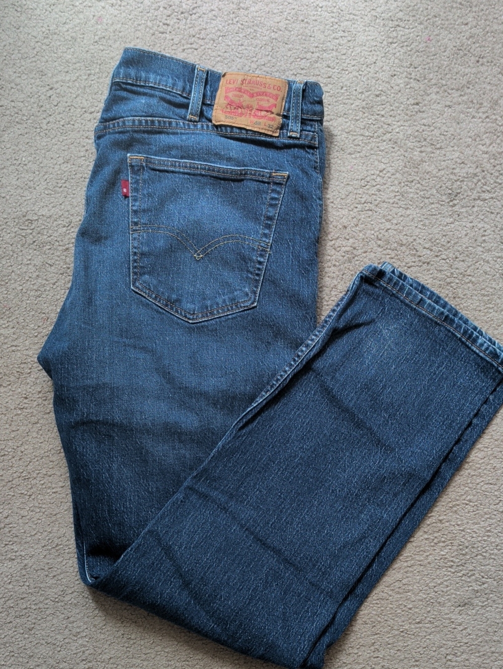 Levi's Men's Dark Blue Straight-Leg Jeans